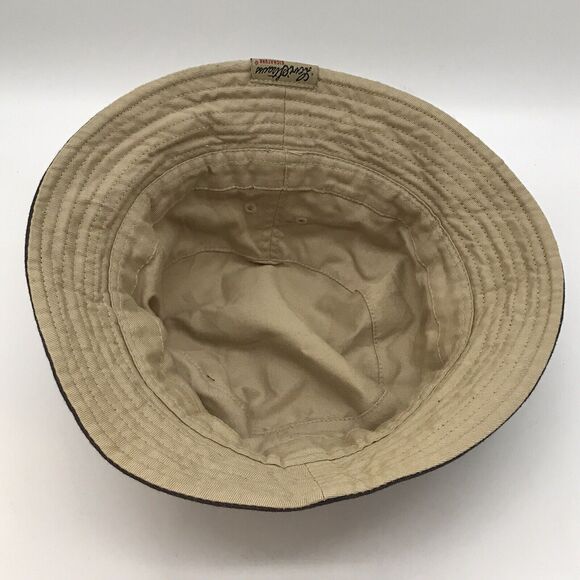 Levi Strauss Signature Reversible Khaki & Navy Bucket Hat OSFM Fishing Beach Cap - Picture 9 of 12